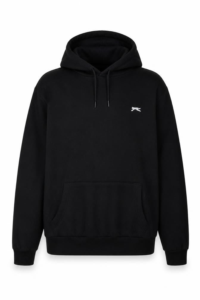 Slazenger Mens Black Polyester Pullover Hoodie Size L