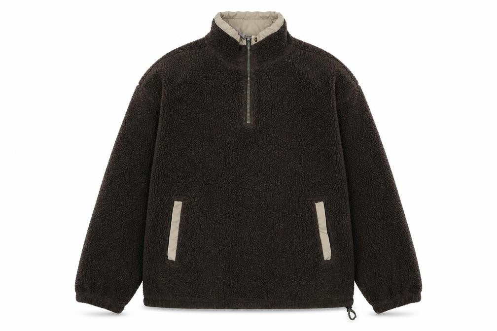 Canada Mens Brown Polyester Pullover Sweatshirt Size M