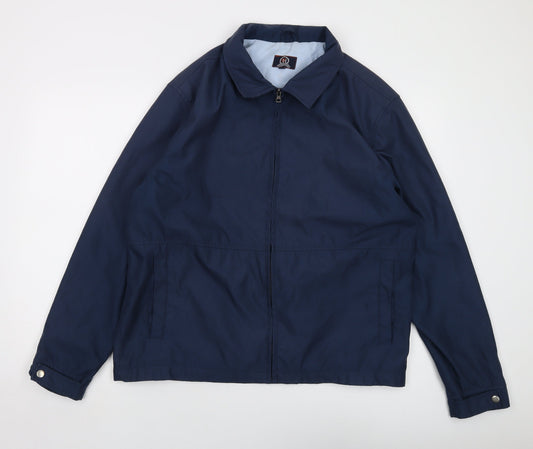 Huston Harbour Mens Blue Jacket Size L Zip