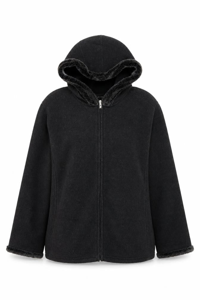 B.C Clothing Womens Grey Jacket Size XL Zip