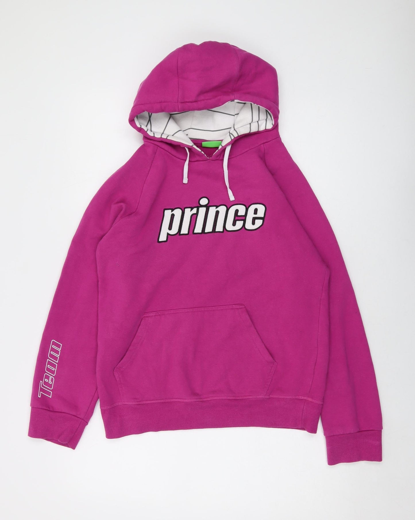 Prince Womens Pink Cotton Pullover Hoodie Size M Pullover