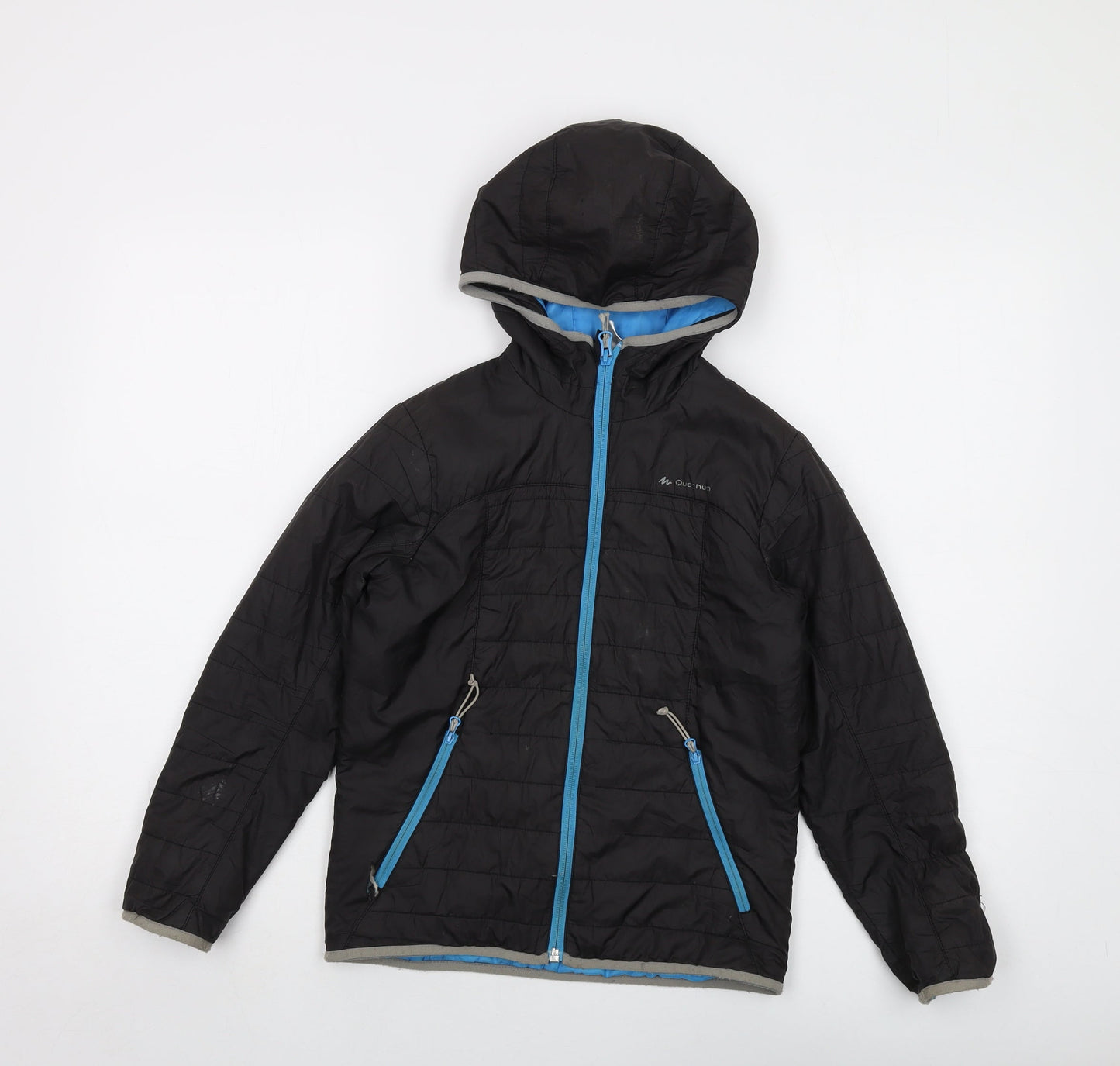 Quechua Boys Black Puffer Jacket Jacket Size 10 Years Zip
