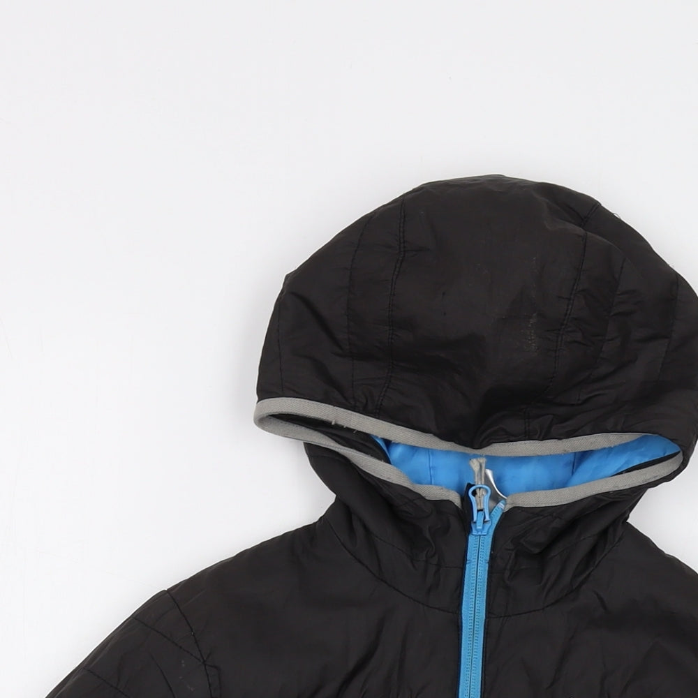 Quechua Boys Black Puffer Jacket Jacket Size 10 Years Zip
