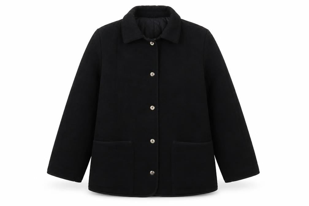 Gallery Womens Black Jacket Size L Snap