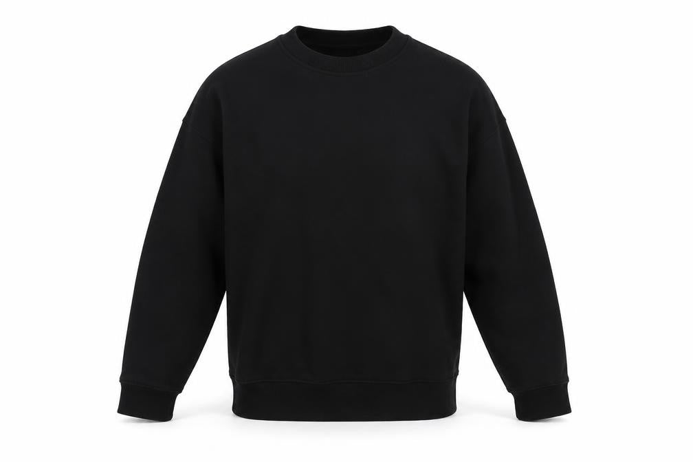 H&M Mens Black Cotton Pullover Sweatshirt Size L