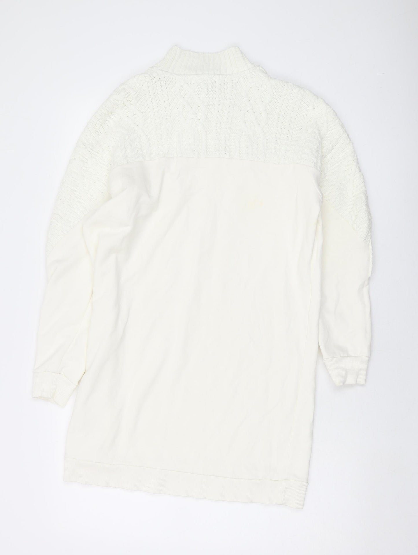 River Island Womens Ivory Cotton Pullover Sweatshirt Size XS Pullover