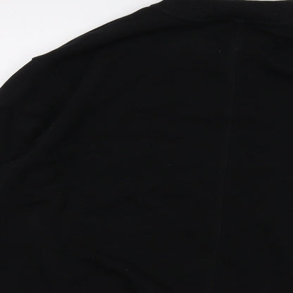 H&M Womens Black Cotton Pullover Sweatshirt Size M Pullover