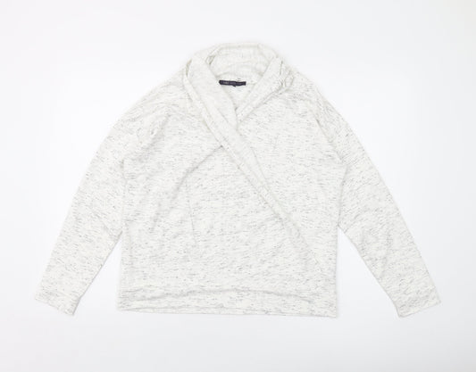 Marks and Spencer Womens Ivory Polyester Pullover Sweatshirt Size 14 Pullover