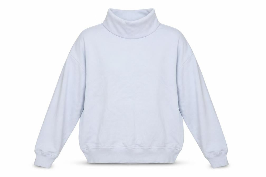 Lidex Womens Blue Cotton Pullover Sweatshirt Size M Pullover