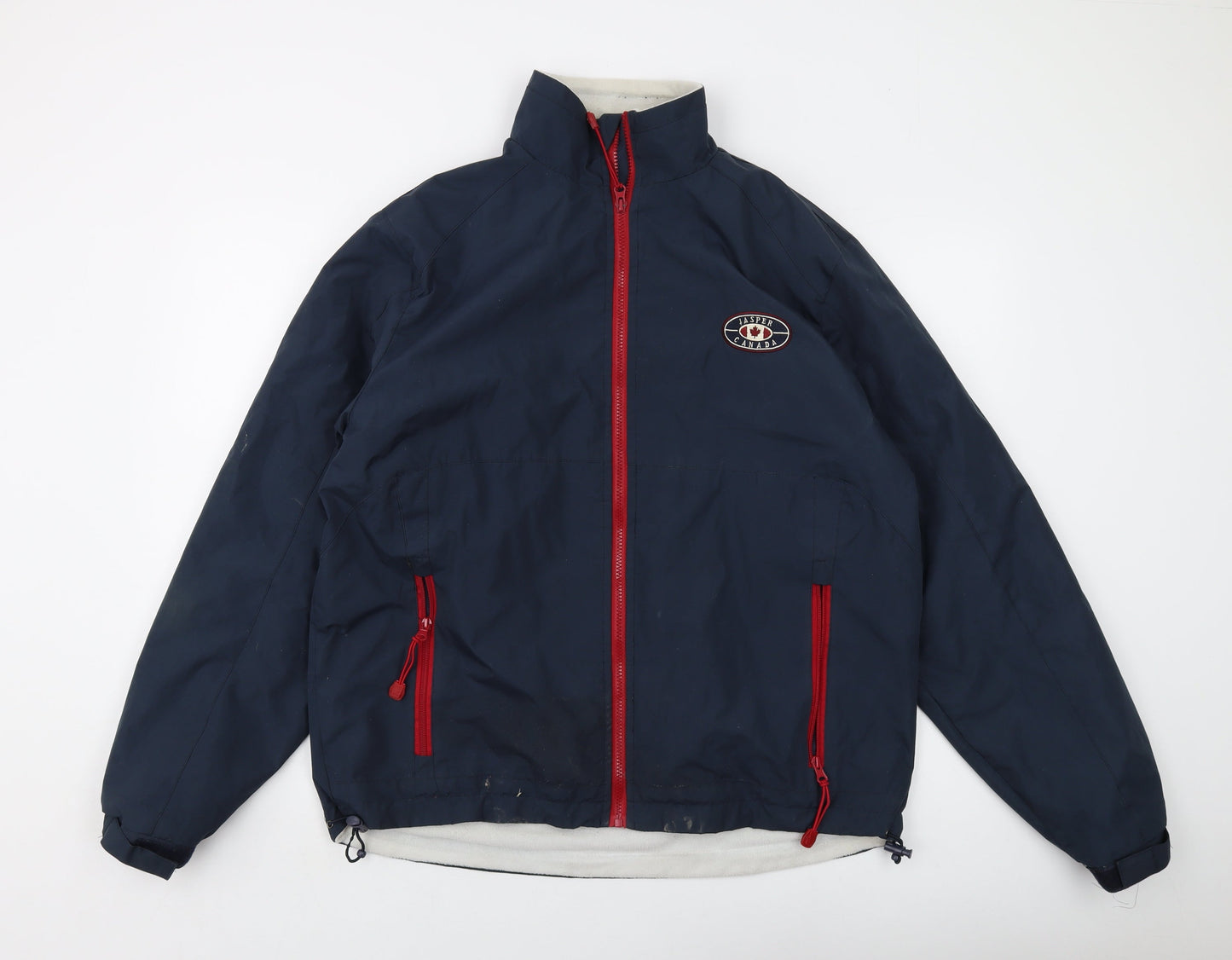 Jasper Canada Mens Blue Jacket Size L Zip - Vintage