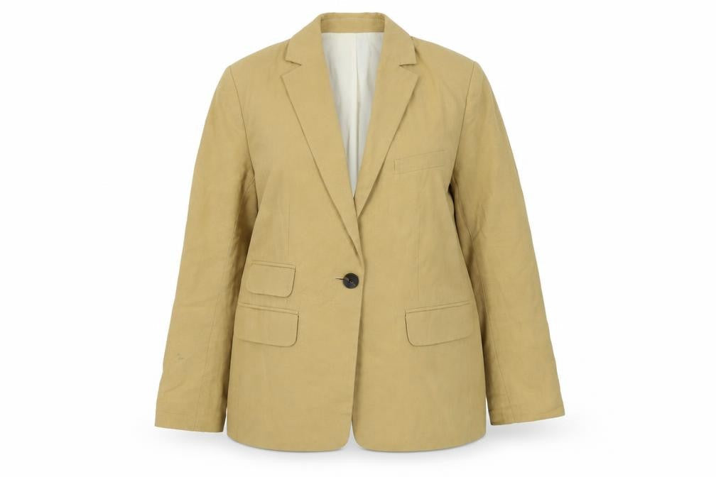 Topshop Womens Beige Jacket Size 12 Button