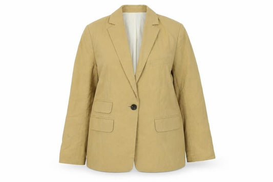 Topshop Womens Beige Jacket Size 12 Button