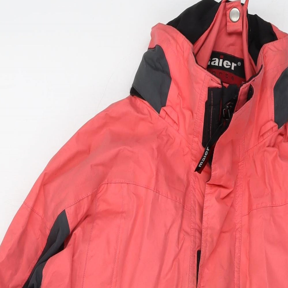 Maier Girls Pink Jacket Size 14 Years Zip
