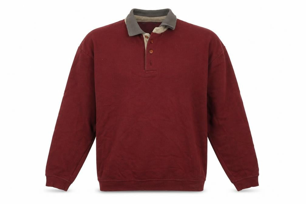 Springfield Mens Red Polyester Pullover Sweatshirt Size M