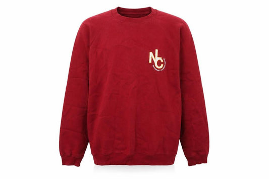 Sportex Mens Red Cotton Pullover Sweatshirt Size L