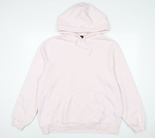 h7m Womens Pink Cotton Pullover Hoodie Size XL Pullover