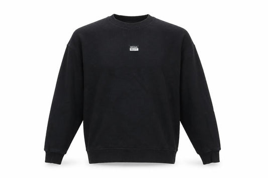 Topman Mens Black Cotton Pullover Sweatshirt Size L