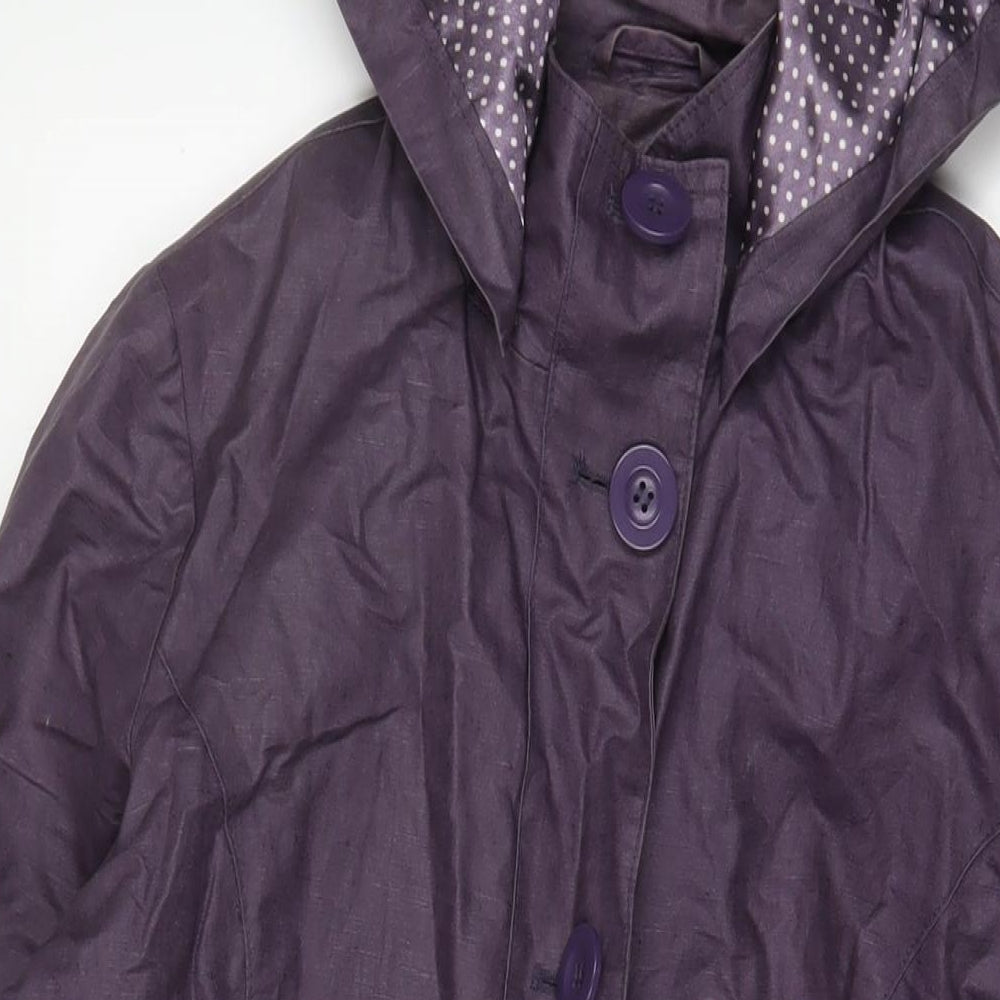 Per Una Womens Purple Jacket Size 12 Zip