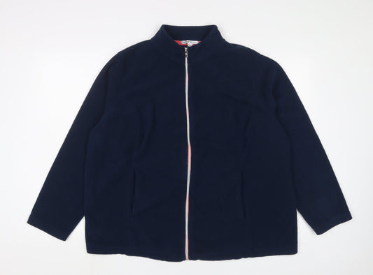 Capsule Womens Blue Jacket Size 22 Zip
