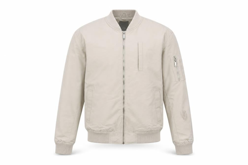 River Island Mens Beige Jacket Size M Zip