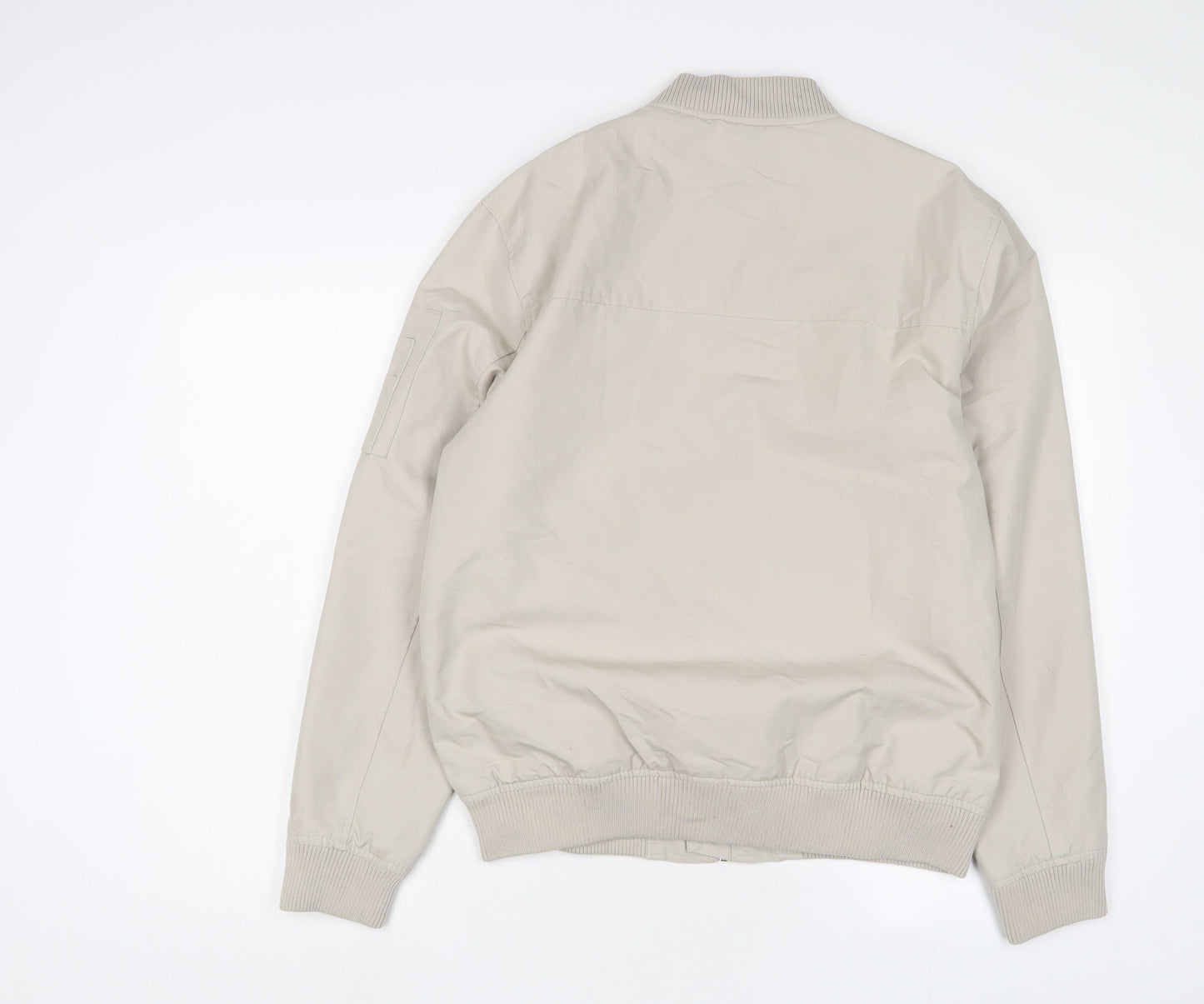River Island Mens Beige Jacket Size M Zip