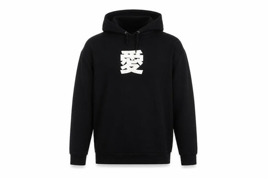 ASOS Mens Black Cotton Pullover Hoodie Size L