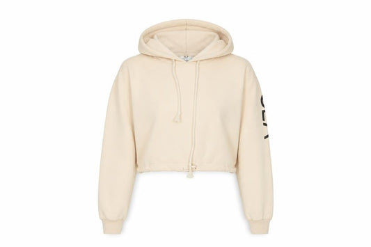 SLA Womens Beige Cotton Pullover Hoodie Size S Pullover