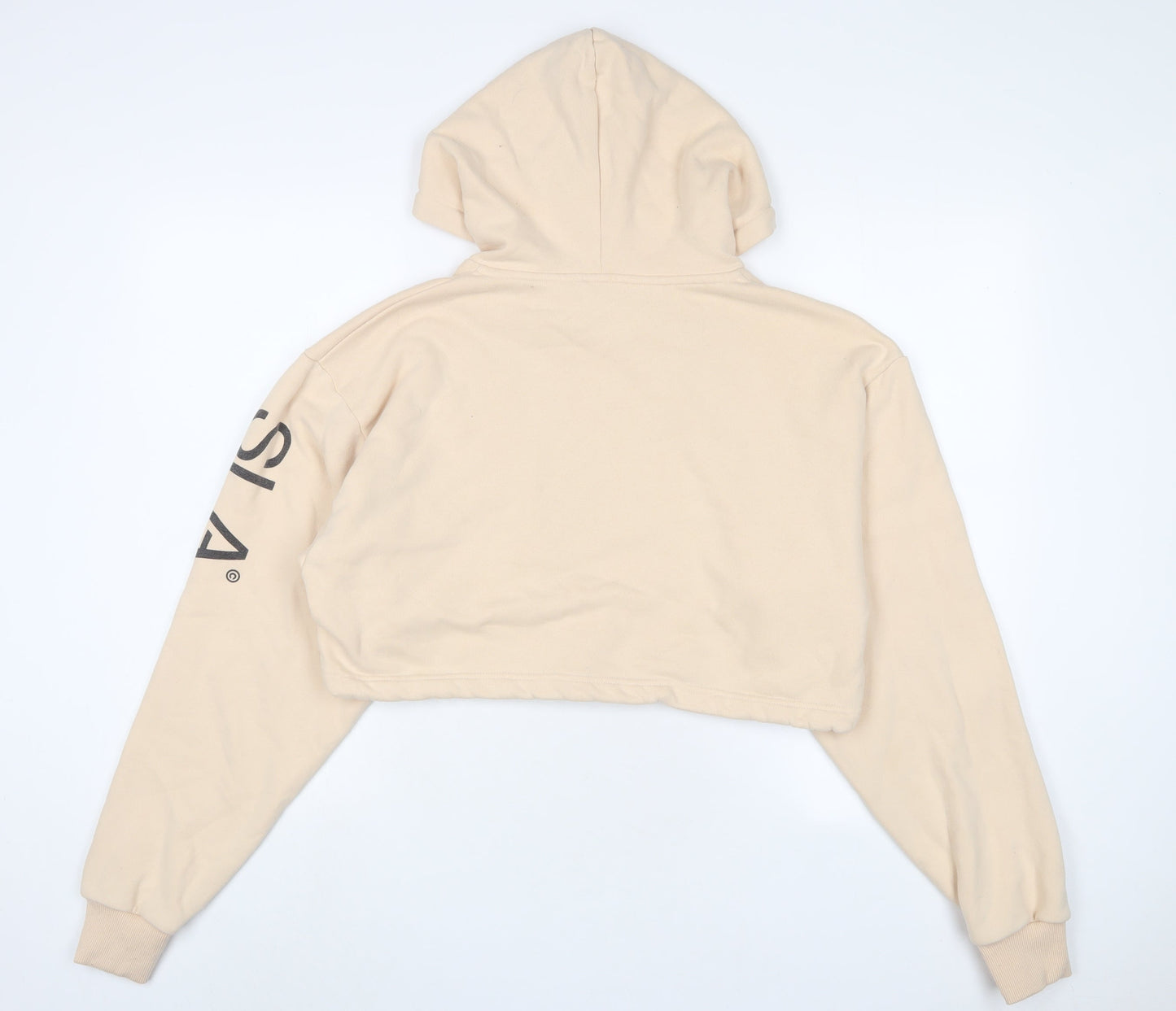 SLA Womens Beige Cotton Pullover Hoodie Size S Pullover