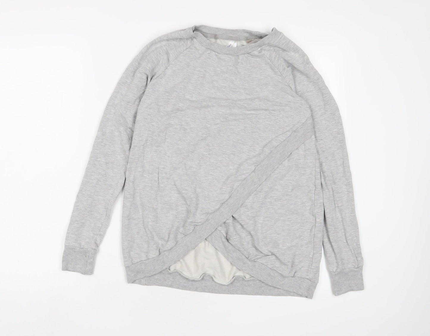 Seraphine Womens Grey Cotton Pullover Sweatshirt Size M Pullover