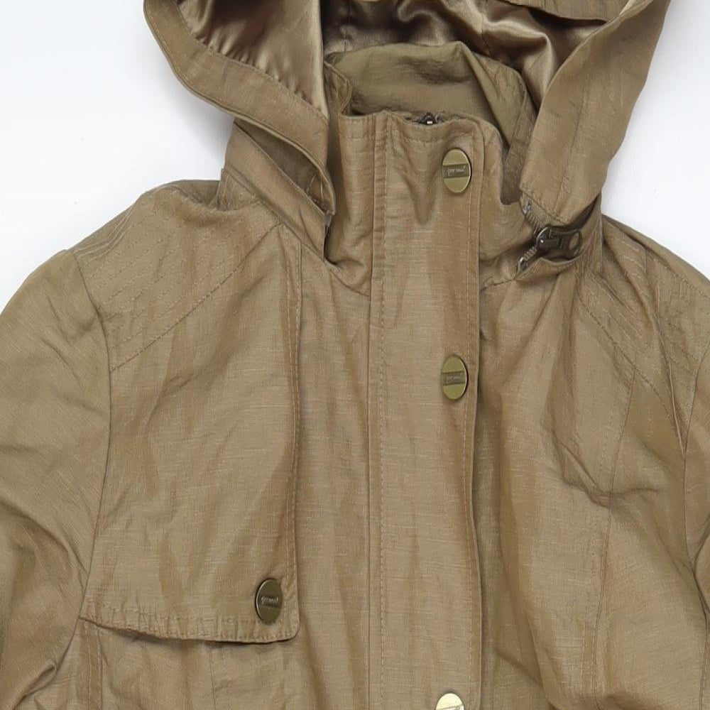 Per Una Womens Brown Jacket Size 10 Zip