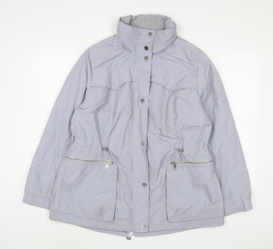 Marks and Spencer Womens Blue Jacket Size 18 Zip
