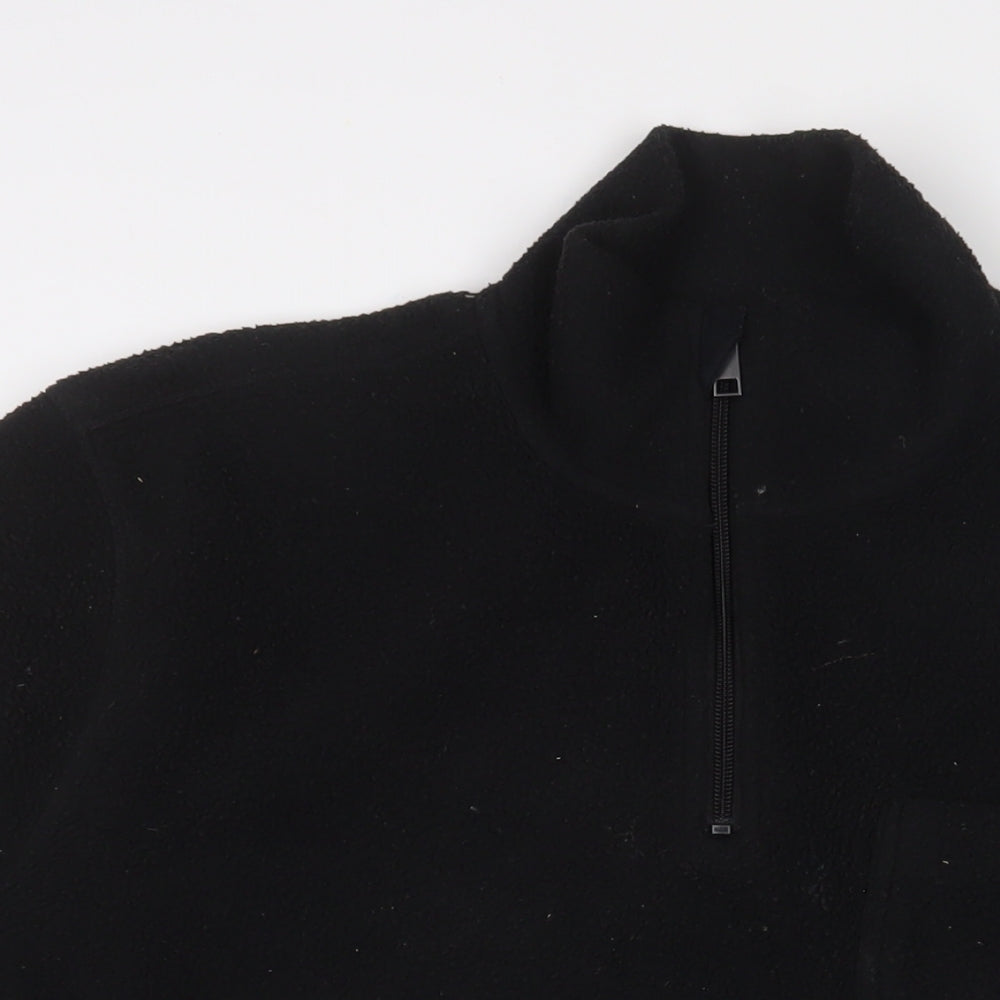 NEXT Mens Black Polyester Pullover Sweatshirt Size XL - Pockets