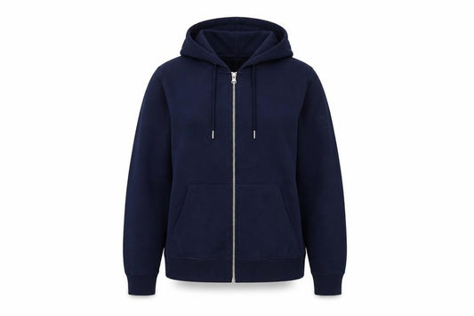 marks and Womens Blue Cotton Full Zip Hoodie Size M Zip
