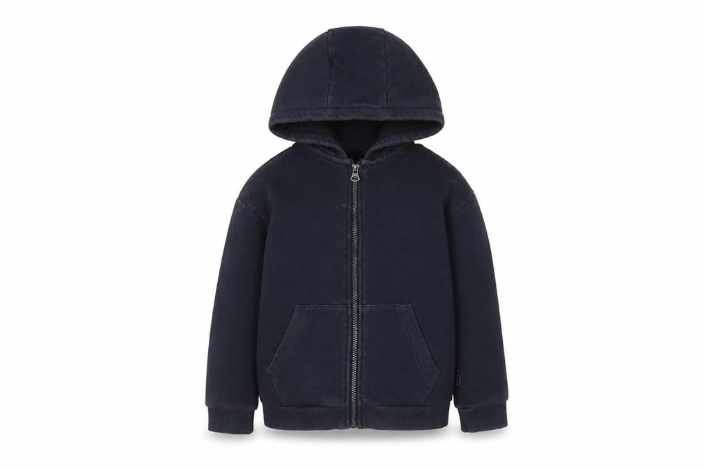 Next Boys Blue Cotton Full Zip Hoodie Size 6 Years Zip