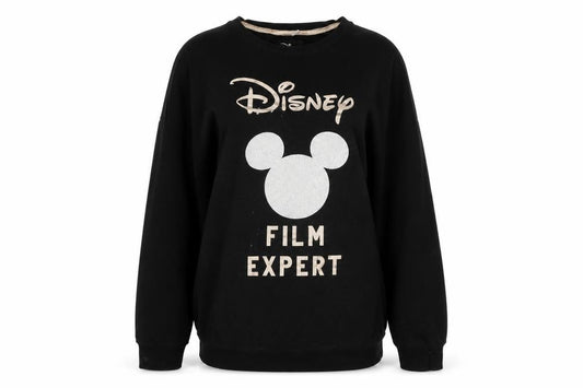 Disney Womens Black Polyester Pullover Sweatshirt Size L - Disney Film Expert