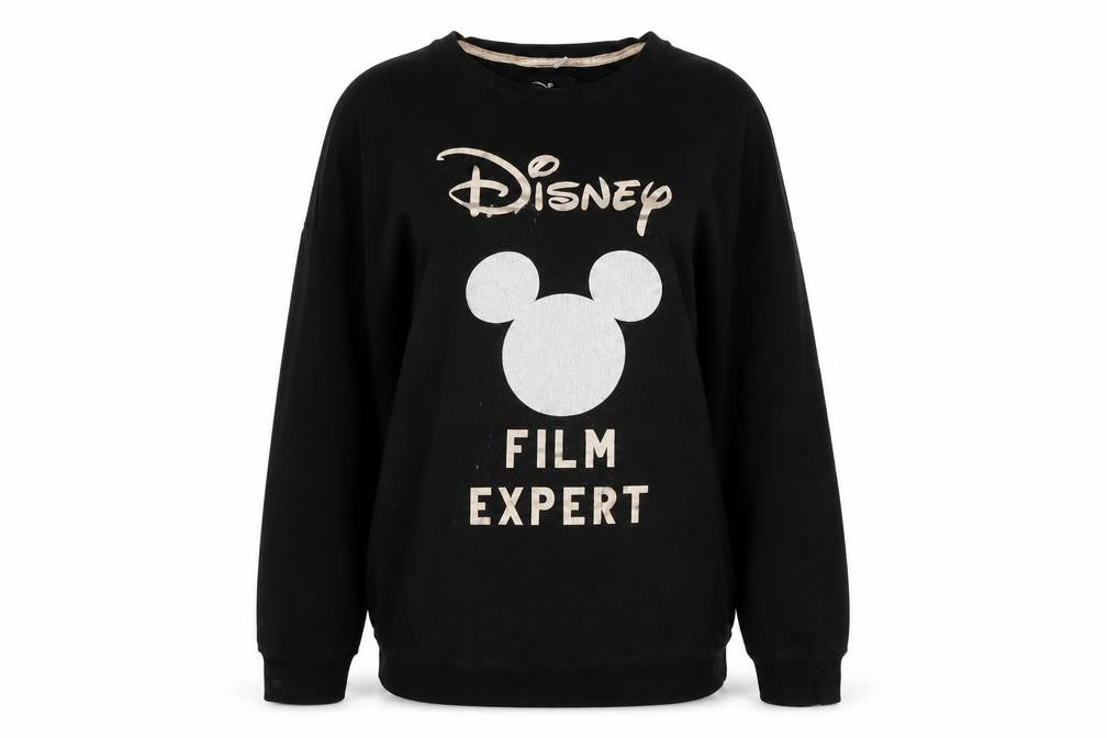 Disney Womens Black Polyester Pullover Sweatshirt Size L - Disney Film Expert