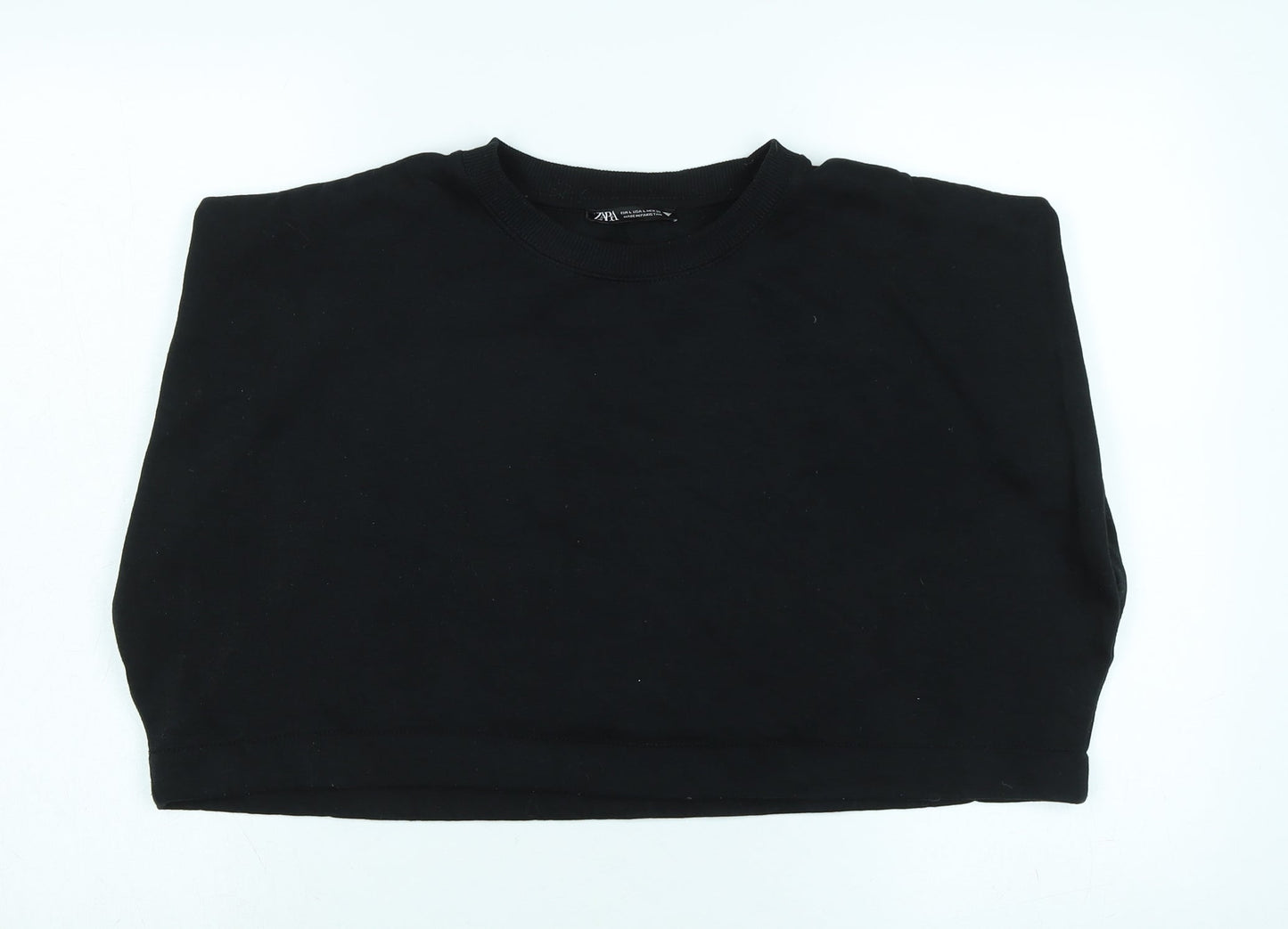 Zara Womens Blue Polyester Pullover Sweatshirt Size L