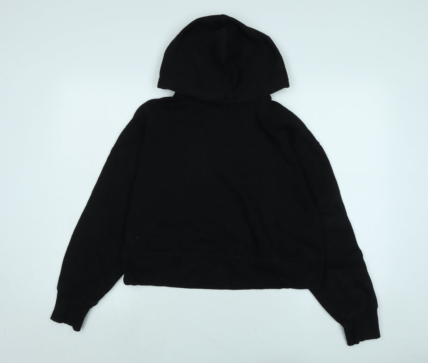 Zara Womens Black Polyester Pullover Hoodie Size S
