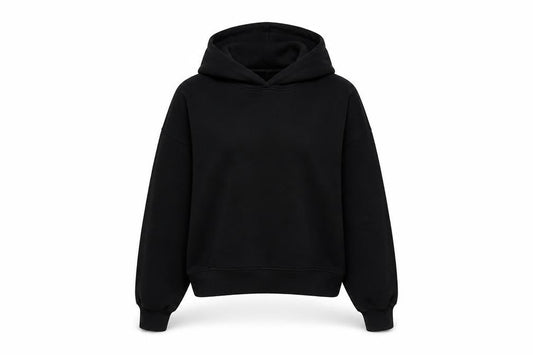 Zara Womens Black Polyester Pullover Hoodie Size S