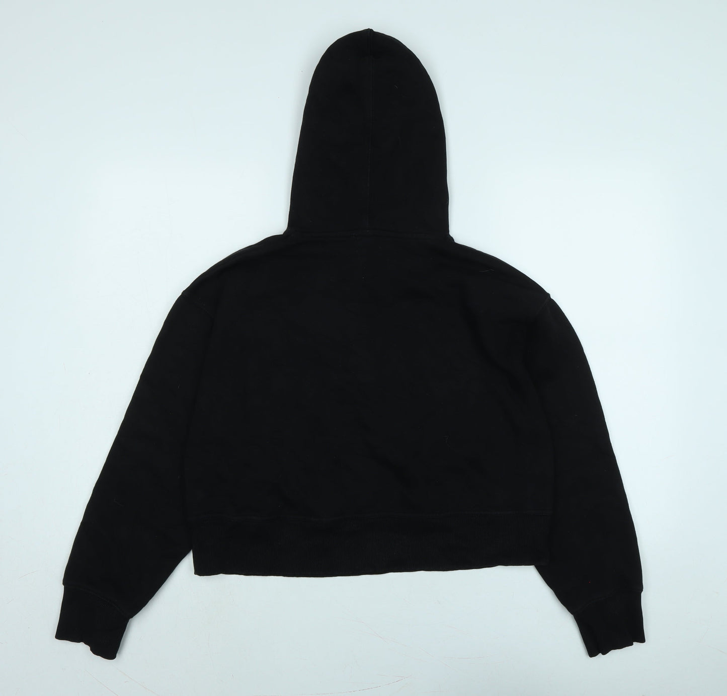 Zara Womens Black Polyester Pullover Hoodie Size S