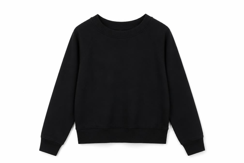 Divided Womens Black Polyester Pullover Sweatshirt Size S