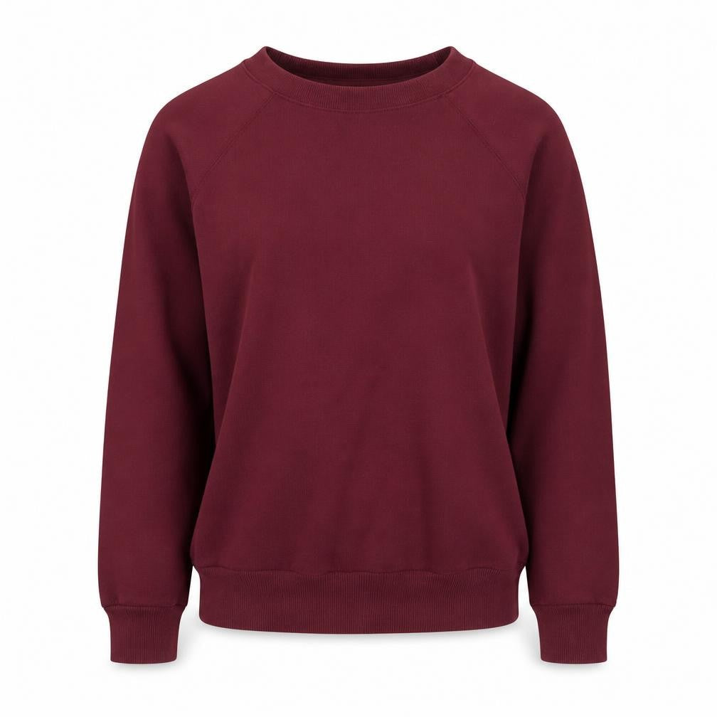 Divided Womens Red Cotton Pullover Sweatshirt Size S
