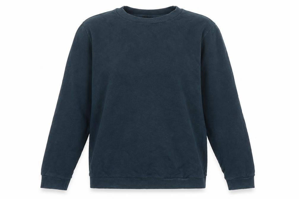 Topshop Womens Blue Cotton Pullover Sweatshirt Size 8