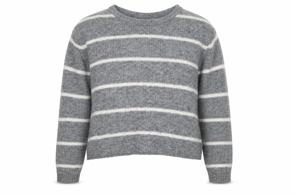 Divided Womens Grey Crew Neck Polyester Pullover Jumper Size S