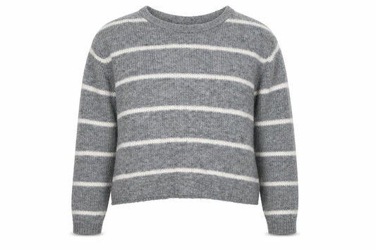 Divided Womens Grey Crew Neck Polyester Pullover Jumper Size S