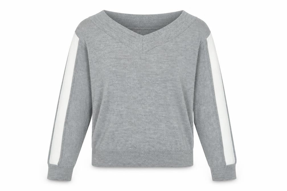 Unique 21 Womens Grey Boat Neck Acrylic Pullover Jumper Size 12
