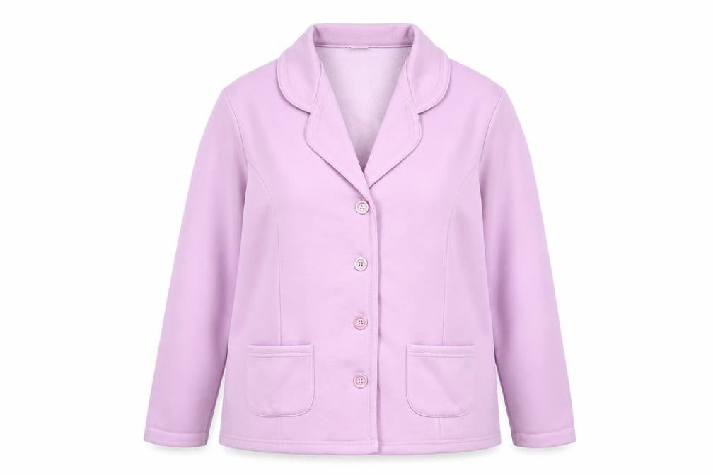 Damart Womens Purple Jacket Poncho Size 18 Button