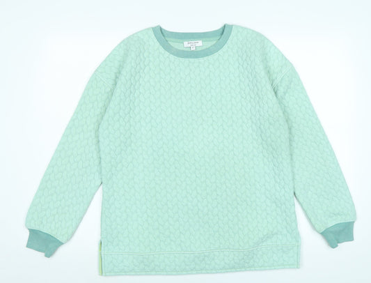 JD Williams Womens Green Polyester Pullover Sweatshirt Size 10