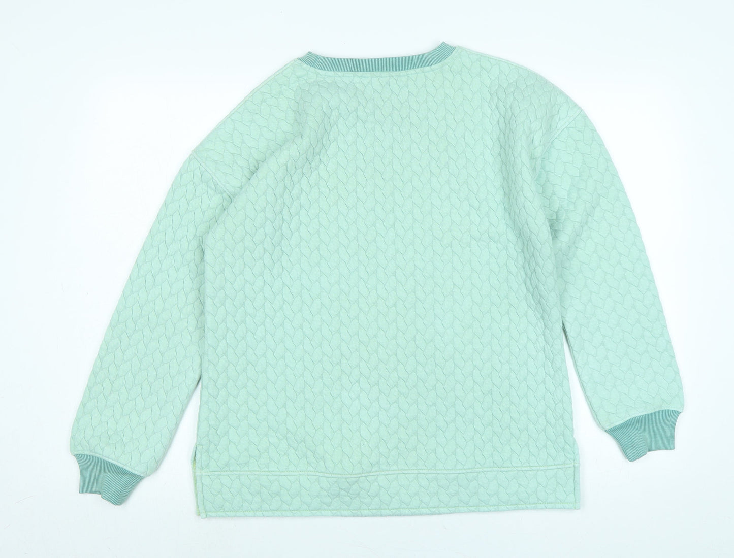 JD Williams Womens Green Polyester Pullover Sweatshirt Size 10