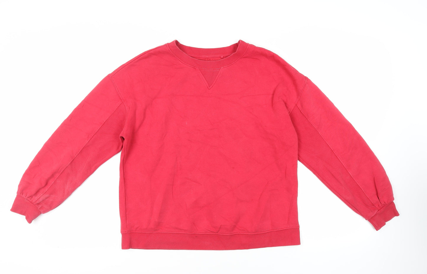 NEXT Womens Red Cotton Pullover Sweatshirt Size M Pullover